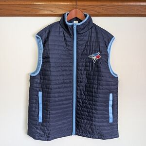 Toronto Blue Jays Vest Puffer Official MLB SGA Adult Unisex XL Navy Baseaball